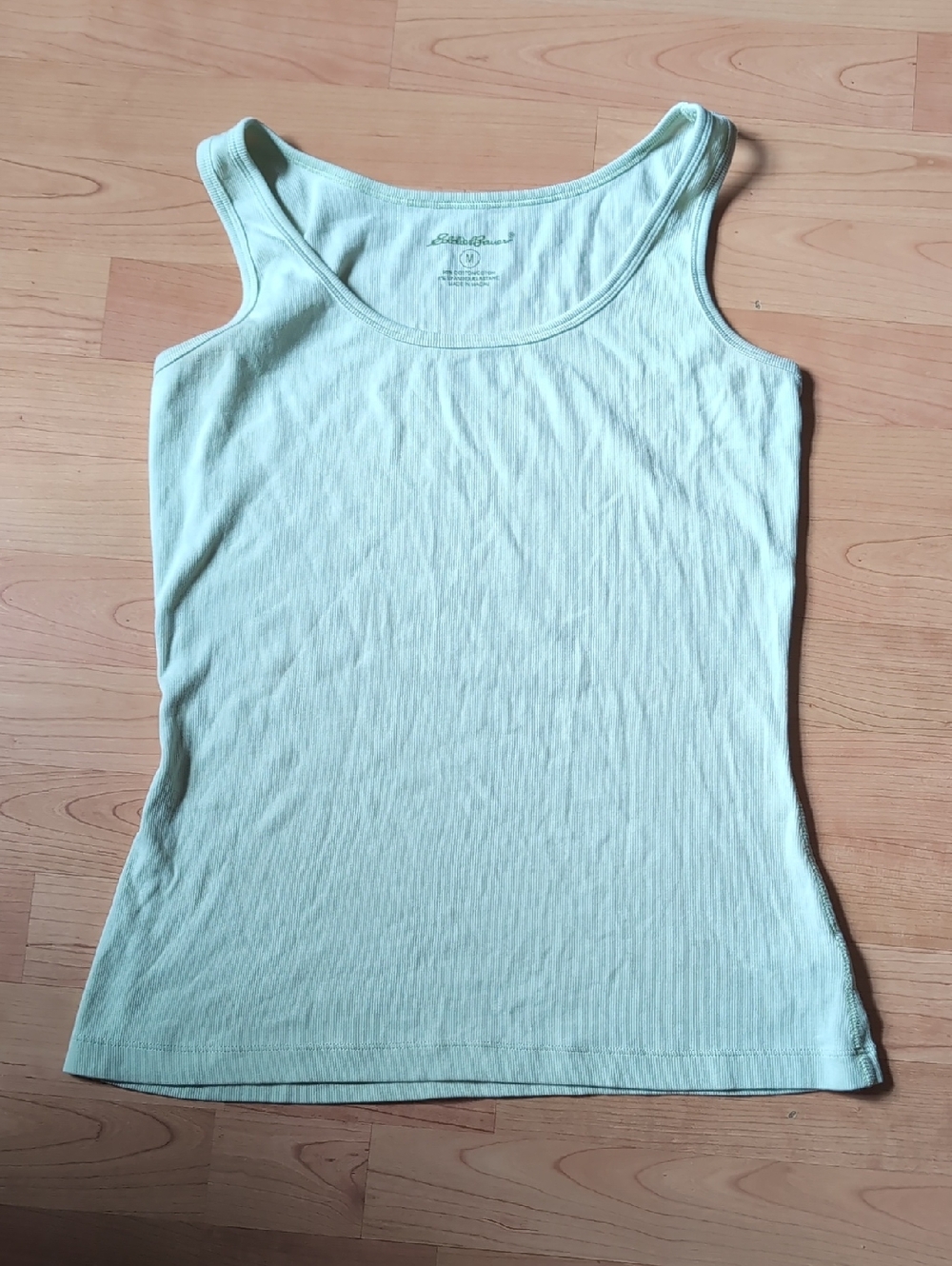 Eddie Bauer Tank Top Light Green Size Medium
